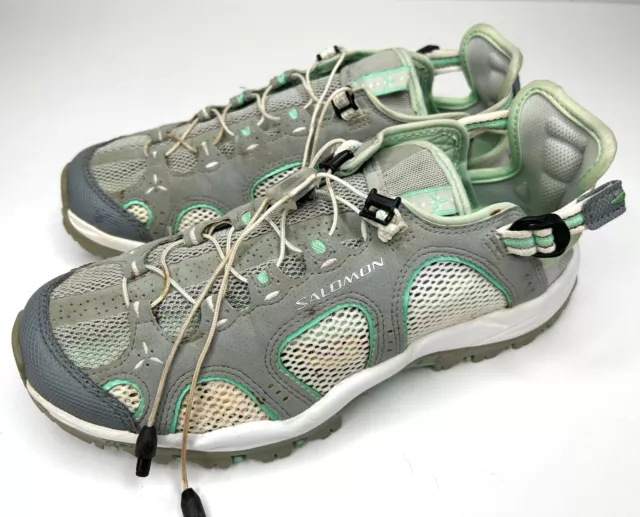 Salomon Techamphibian 3 Outdoor Trail Running Shoe 373271 Gray Women's Size 6.5