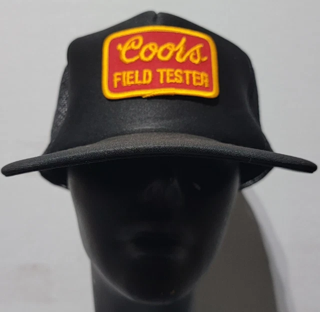 Vintage Coors Field Tester Mesh Snapback Trucker Hat Black Rare Brewing Company
