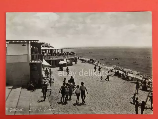 GALLIPOLI Lecce Lido San Giovanni spiaggia vecchia cartolina