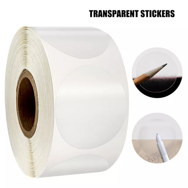 500pcs/Roll clear sticker scrapbooking for package evenlope seal labels stick*LN