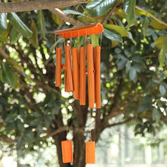 Large Bamboo Wind Chimes Garden Yard Home Tubes Ornament Hanging Decor Outdoor