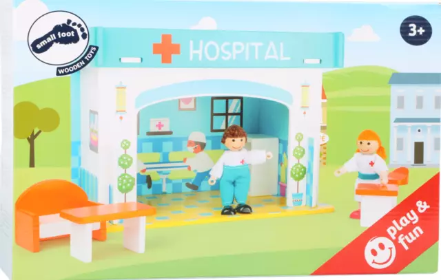 Hôpital et ses accessoires Monde de jeu en bois Small Foot Legler Allemagne