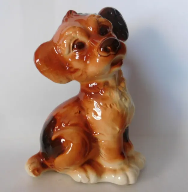 Adorable Vintage Royal Copley Spaniel Pup Figurine