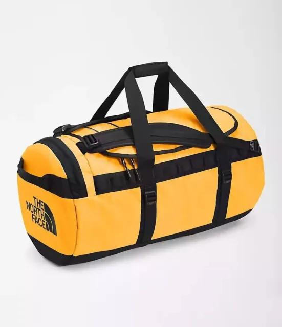 The North Face Base Camp Duffle Bag Backpack Yellow - Size M