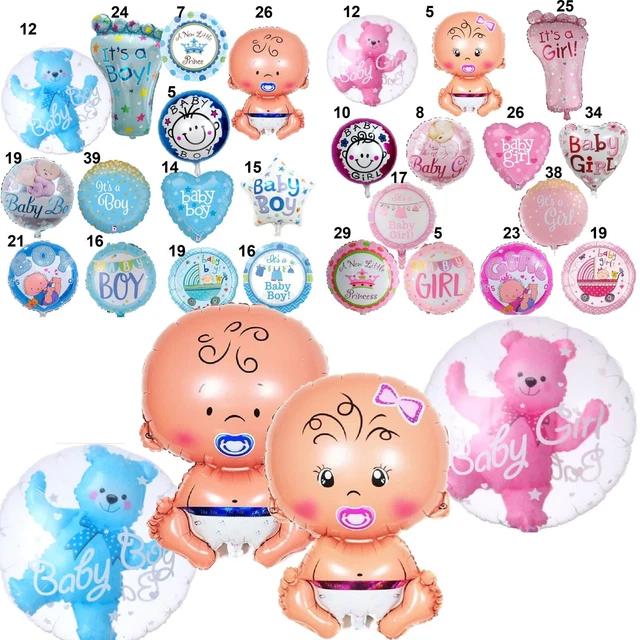 Job Lot Its a Boy Girl Helium Foil Balloon Decorations New Birth Baby Shower