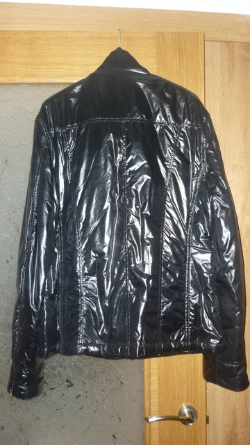 Zara CHAQUETA  HOMBRE NEGRA ACOLCHADA  doble cierre de cremallera TALLA 40 M 2