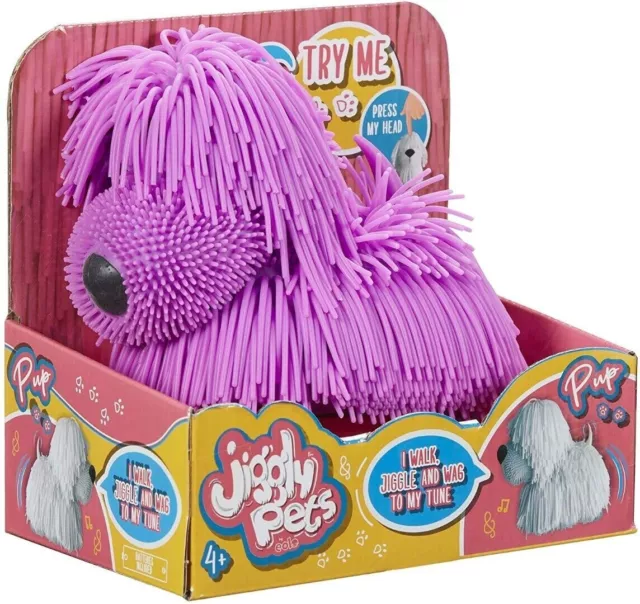 Jiggly Pets Puppy Purple Electronic Walking Pup With Music and Sounds NEW