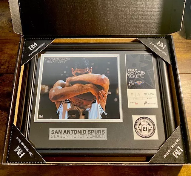 San Antonio Spurs Tim Duncan Retirement Framed Plaque 1997-2016 Memorabilia