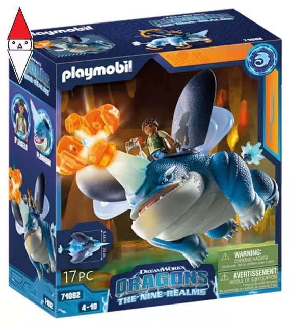 Costruzione Playmobil Dragons The Nine Realms Plowhorn And D Angelo