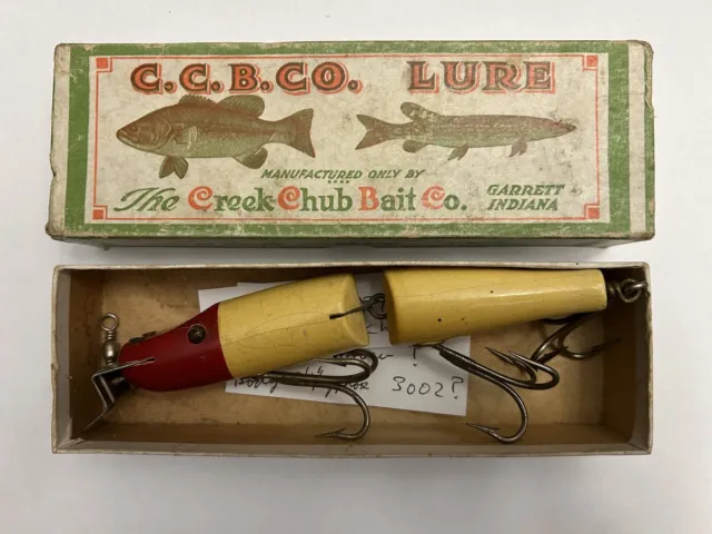 VINTAGE-THE CREEK CHUB Bait Co-Fishing Lures, C.C.B.Co. Garrett, Ind. (3pc  Lot) $56.00 - PicClick