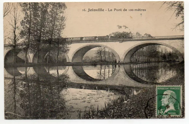 JOINVILLE Haute Marne CPA 52 one train on deck 100 meters