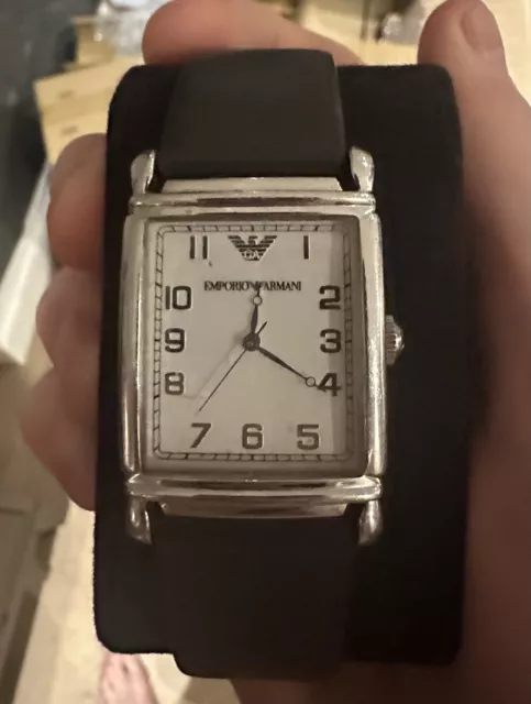 Armani outlet tank watch