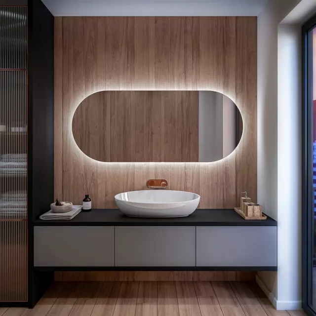 Beau Moderne Miroir Salle De Bain Lumineux LED Muraux |T107 3