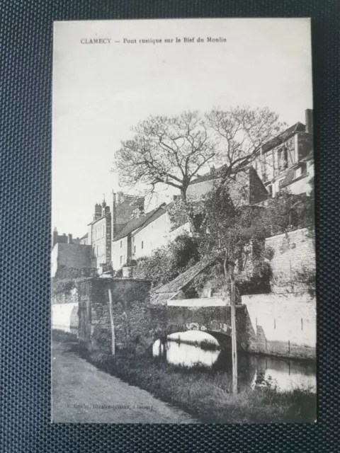 CPA 58 CLAMECY - Pont Rustique sur le Bief du Moulin