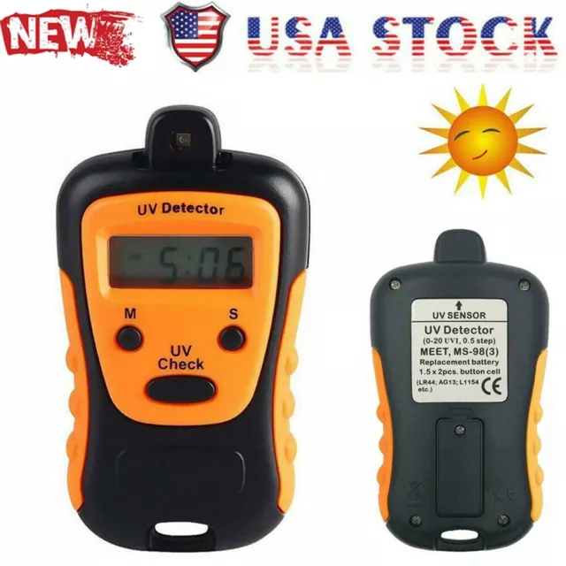 High Precision LCD UV Strength Tester Measuring Photometer UV Monitor Meter USA