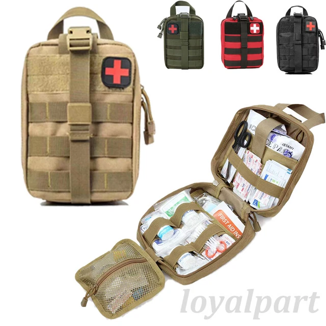 TACTICAL FIRST AID Pouch Kit Survival Military Medical Bag Utility