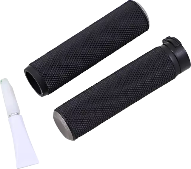 Arlen Ness 07-338 Titanium Knurled Grips For Cable Harley Xlh 883 Sportster 1992