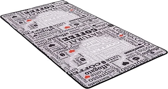Tappeto Miqna moderno tappeto cucina gel passerella da cucina 60 x 140 cm grigio NUOVO