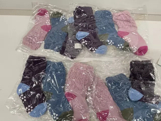 Girls Socks assorted colours job lot x 12 pair new