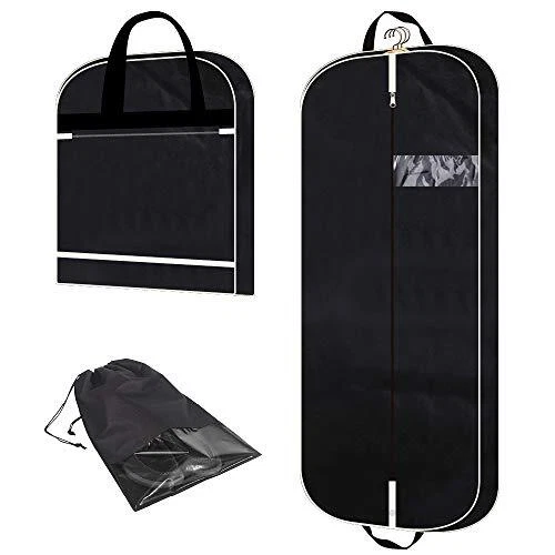 54 Garment Bag with Extra Large Pockets for Travel Gusseted Suit Cover Mens
