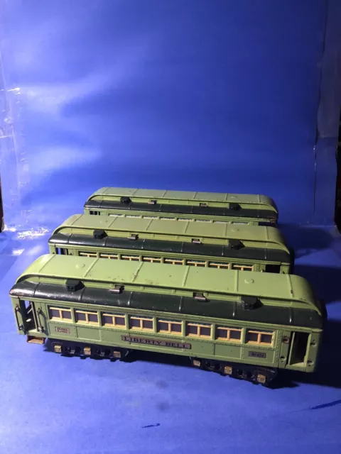 Lionel Prewar Standard Gauge Stephen Girard Cars 424/425/426