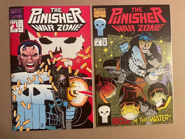 The PUNISHER War Zone #1 & 2 — (Marvel 1992) — CLASSIC SERIES! — NM copies