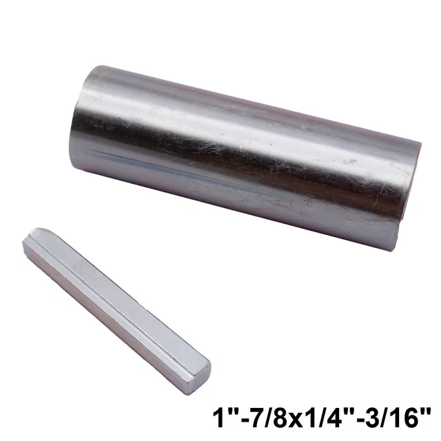 3mirrors Gas Engine Pulley Crank Shaft Sleeve Adapter Key Bore Reducer Bushing Predator Stainless Steel 1 To 1 1 8 L 4 5 W 1 4 Key