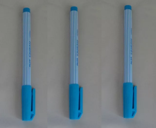LOT OF 3 Pilot Spotliter Highlighter  fluorescent blue ink markers