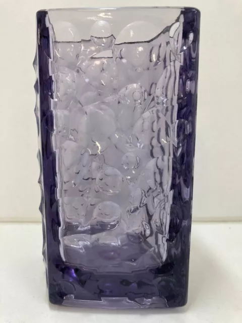 Vintage Rosice Purple Glass Vase Jiri Brabec Czech Mid Century Sklo Union