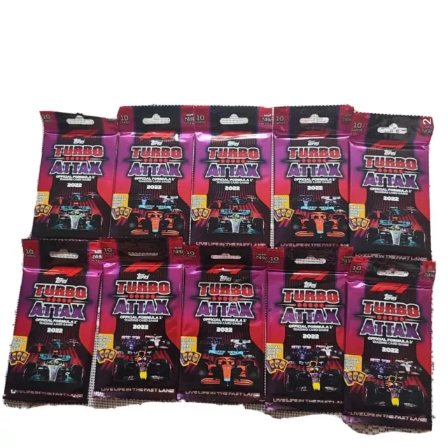 1000 x Packs Scellés 2022 TOPPS TURBO ATTAX Inde FORMULE 1 RACING 10k...