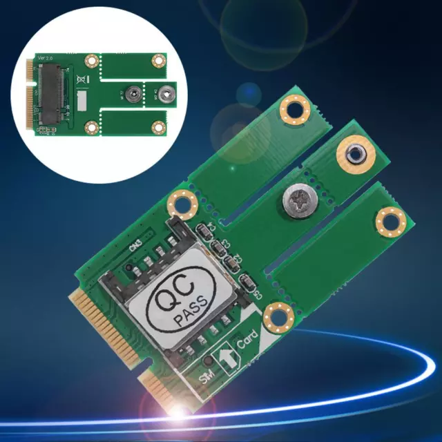 M. 2 NGFF B Schl��ssel zum Mini PCI-E Adapter Wandlerkarte mit SIM Card Slot 3 4 2