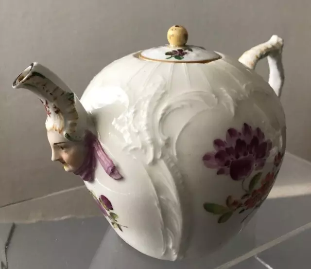 KPM Berlin Porcelain Maskaron Teapot 1765