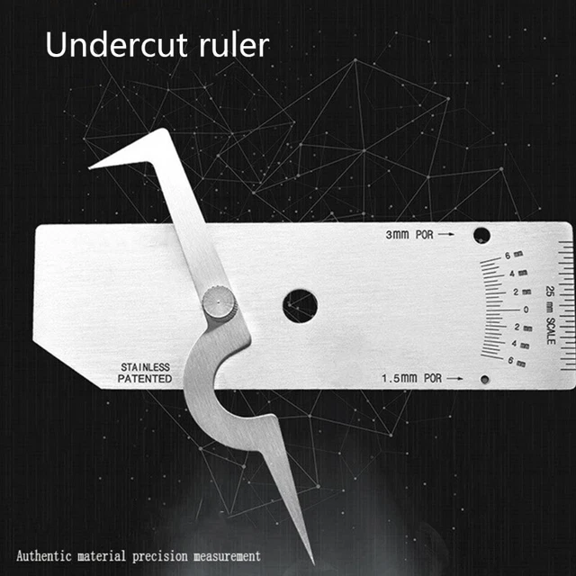 SGerste 0-2mm Measure Gauge - 0.2mm Increment Welding Pit Undercut Inspection Tool