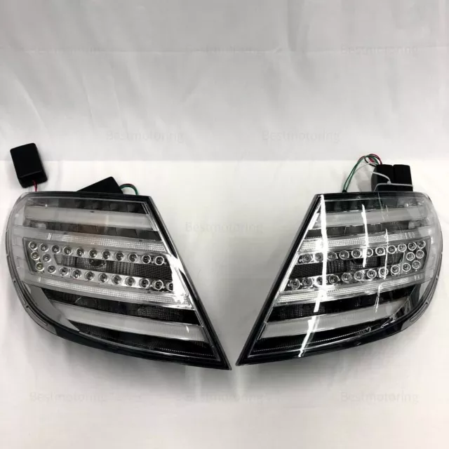 W204 Facelift Tail Lights Lamp Pair for Mercedes Benz C Class C250 C300 Smoke