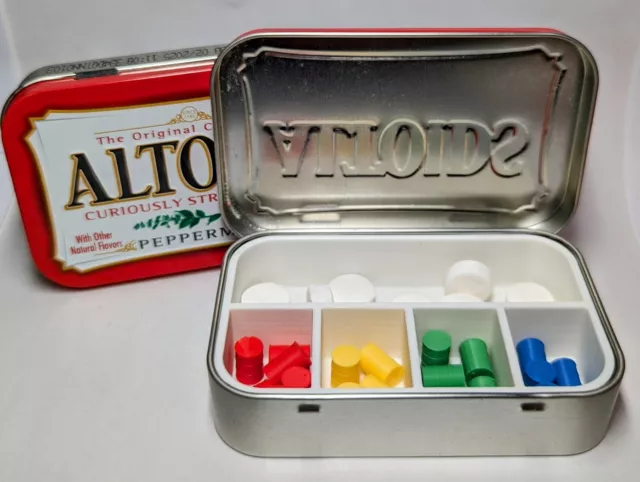 Altoids Tin Pill Medicine Organizer - Divider Holder Organizer - Multiple Sizes