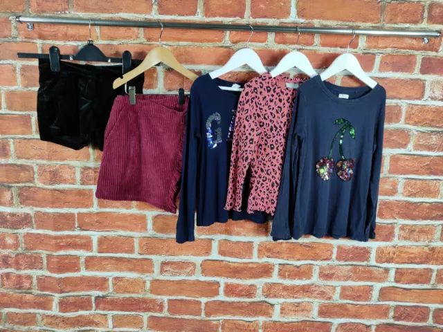 Girls Bundle Age 6-7 Years Gap Next Matalan Skirt Shorts T-Shirt Christmas 122Cm
