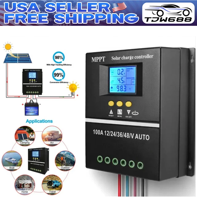 MPPT 30amp Solar Charge Controller 12V 24V Auto, MPPT Solar Controller