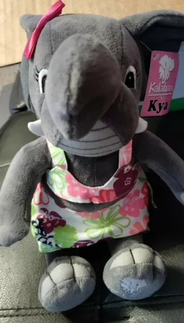 Kalahari Resorts Plush Elephant Souvenir Kya Stuffed Animal W Tag Water Park Toy