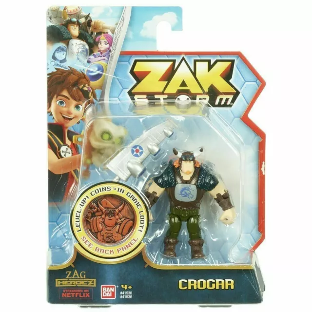 Bandai Zak Storm Crogar Figure & Collectable Treasure Coin NEW SEALED GIFT Toy