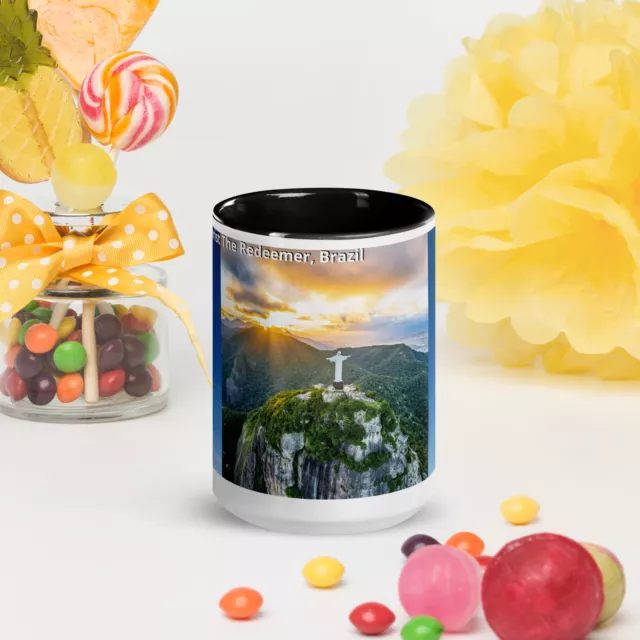 World Wonders, Christ The Redeemer, Brazil, Mug with Color Inside