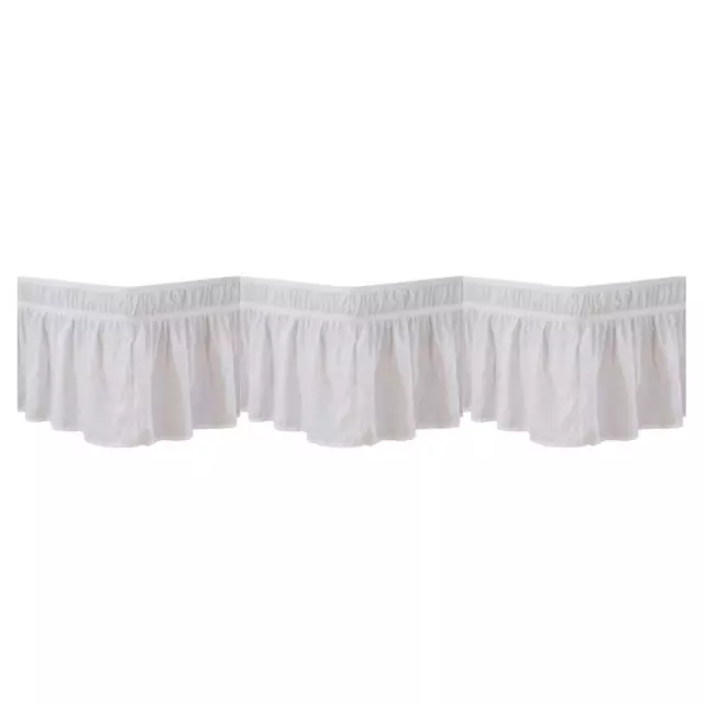 1/2/3 Fitting Deep Frilled Valance Fitted Sheets Easy To Install
