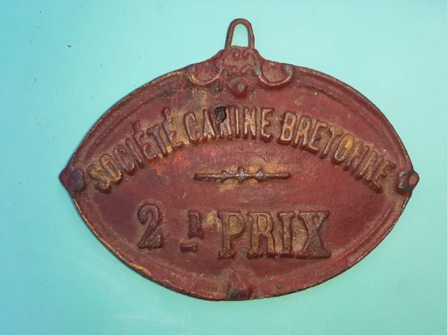 Ancienne Plaque Vélo Émaillée Petit Breton - France - Bicyclette Vintage Métal