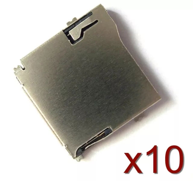 10x Socket slot connecteur à souder Micro SD type TF card Slot Socket to weld