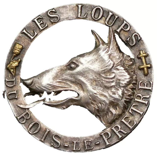 France Pin Loups Des Bois WW2 Infantry Badge #22786