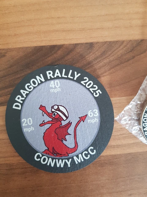 Red Dragon Rally Stickers DRAGON RALLY 2025 badge and coaster £37.64 - PicClick UK