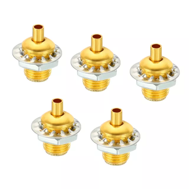 M10*1 Filettatura Cavo Guarnizioni Cordone Presa 5pz con Dado Rondella Dorato