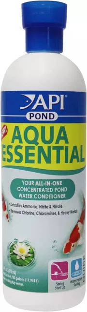 API POND AQUA ESSENTIAL Pond Water Conditioner 473ml bottle