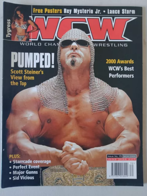 WCW Magazine Issue No. 70 Steiner Pro Wrestling  Rey Mysterio Lance Storm Poster