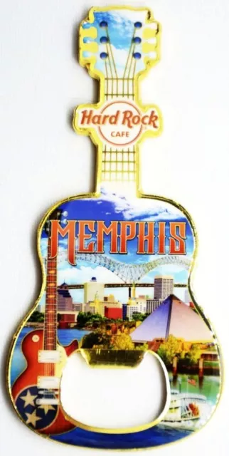 Hard Rock Cafe Memphis City Tee V17 Bottle Opener, NEW