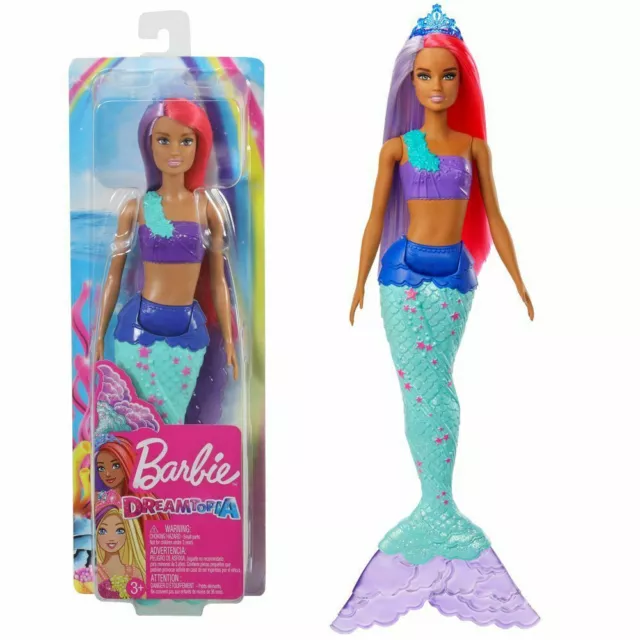 Barbie Dreamtopia poupée sirène Arc-en-ciel blonde Couleurs et Lumières à  plonger dans l'eau, avec piles incluses, jouet pour enfant, DHC40 :  : Jeux et Jouets